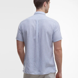 Chemise rayée à manches courte Deerpark - Marine - BARBOUR HOMME