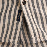 Chemise rayée homme en lin Dolphinbay - Sable - PETROL INDUSTRIES HOMME