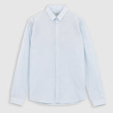 Chemise slim motif rayures aquarellées - Ciel - IKKS Men