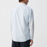 Chemise slim motif rayures aquarellées - Ciel - IKKS Men