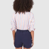 Chemise rayée - Rouge carmin - I.Code