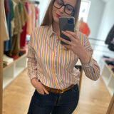 Chemise rayée - Rouge carmin - I.Code