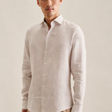 Chemise rayée - Sable - SEIDENSTICKER