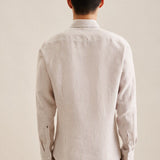 Chemise rayée - Sable - SEIDENSTICKER