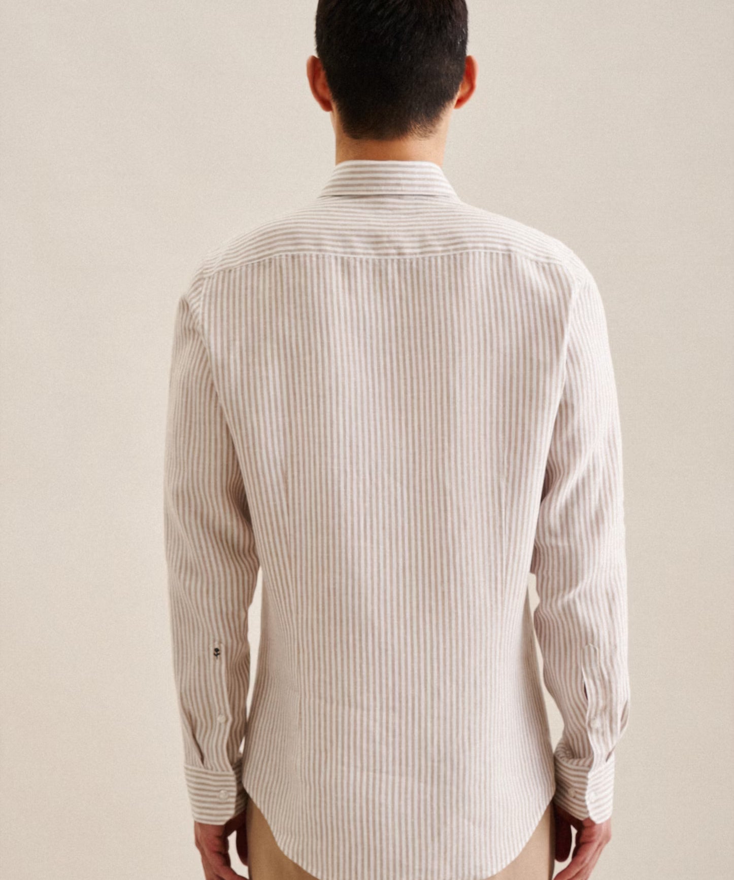 Chemise rayée - Sable - SEIDENSTICKER