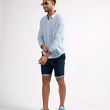 Chemise à rayures Addy - Bleu provence - Sun Valley homme