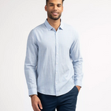 Chemise à rayures Addy - Bleu provence - Sun Valley homme