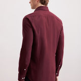 Chemise slim en flanelle pour homme - Rouge - SEIDENSTICKER