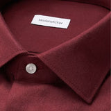 Chemise slim en flanelle pour homme - Rouge - SEIDENSTICKER