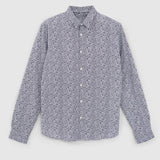 Chemise slim imprimée - Marine - IKKS HOMME