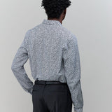 Chemise slim imprimée - Marine - IKKS HOMME