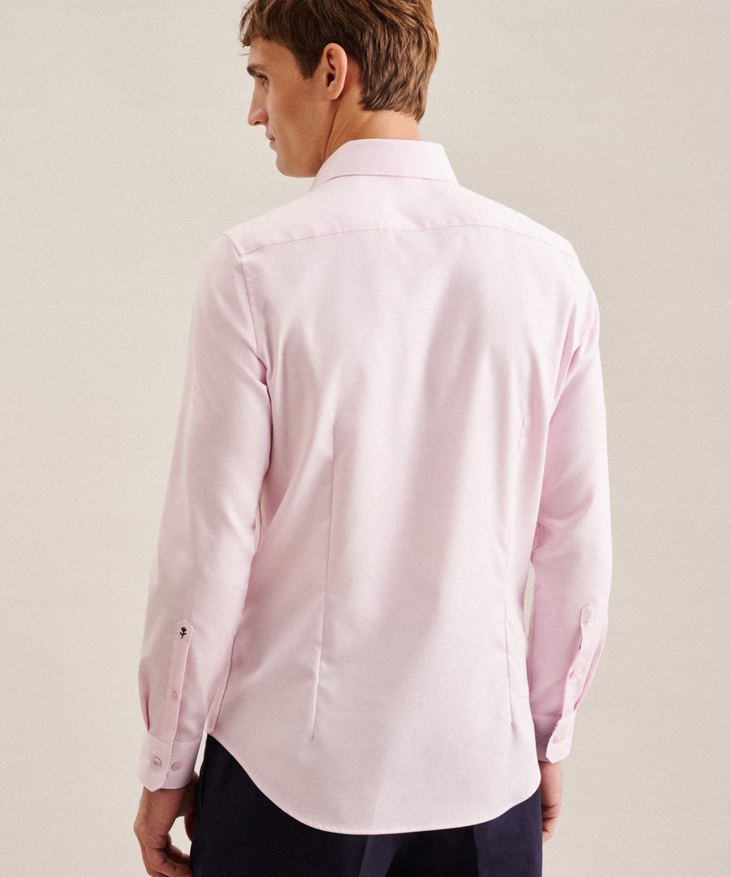 Chemise slim - Rose - SEIDENSTICKER