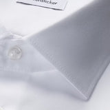 Chemise slim unie ajustée pour homme - Blanche - SEIDENSTICKER