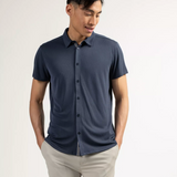 Chemise manches courtes à textures homme Succet - Marine foncé - Sun Valley homme