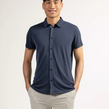 Chemise manches courtes à textures homme Succet - Marine foncé - Sun Valley homme