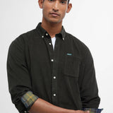 Chemise unie ajustée à manches longues Ramsey - Forest - BARBOUR HOMME