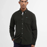 Chemise unie ajustée à manches longues Ramsey - Forest - BARBOUR HOMME