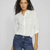 Chemise manches longues Virosa - Cloud Dancer - VILA