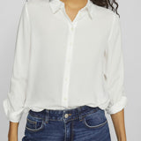 Chemise manches longues Virosa - Cloud Dancer - VILA