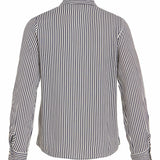 Chemise manches longues Virosa - Cloud Dancer Navy - VILA