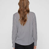 Chemise manches longues Virosa - Cloud Dancer Navy - VILA