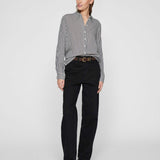 Chemise manches longues Virosa - Cloud Dancer Navy - VILA