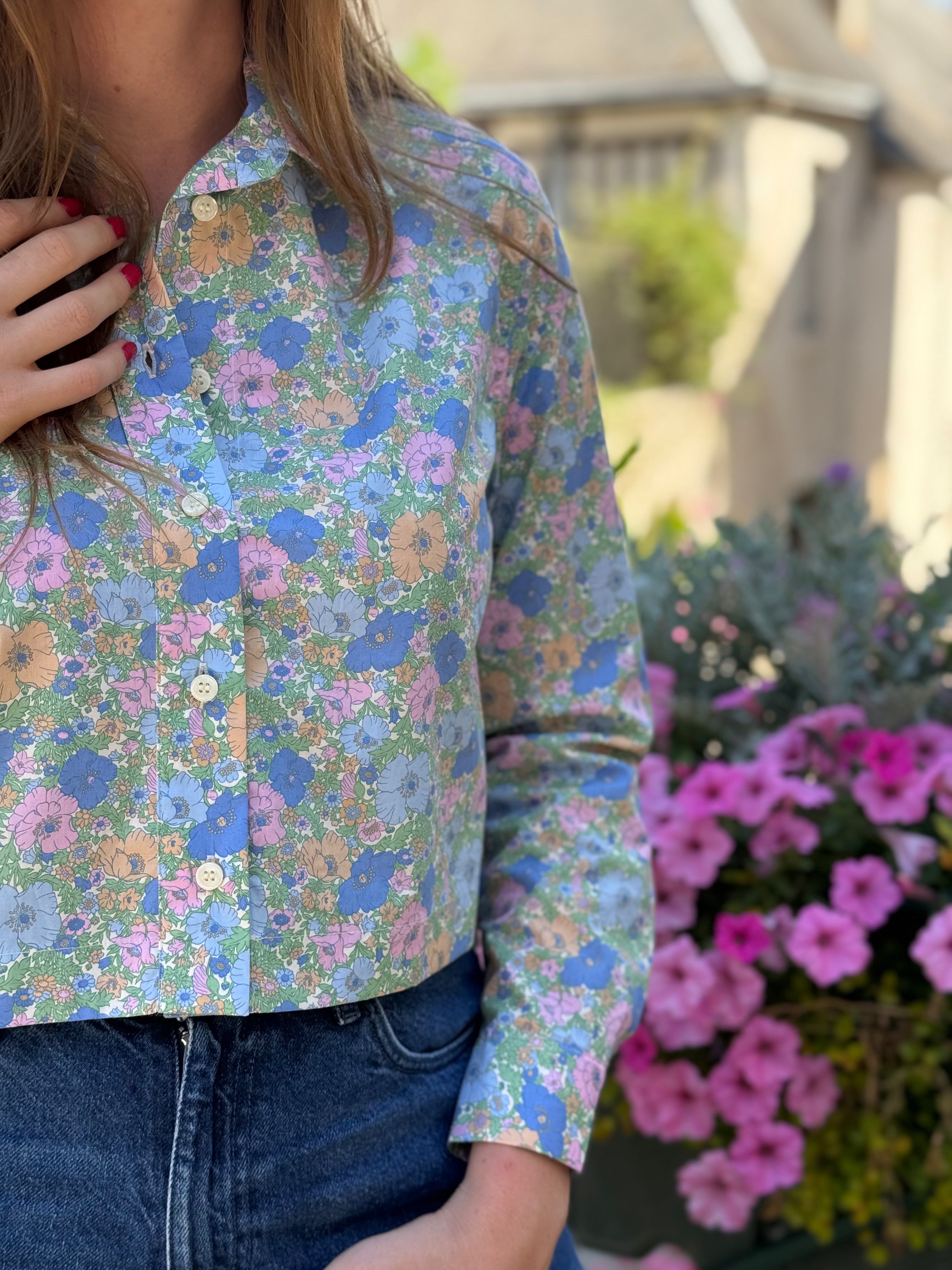 chemise motif liberty fleurs colorées umalya des petits hauts