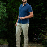 Chemise manches courtes à textures homme Succet - Marine foncé - Sun Valley homme