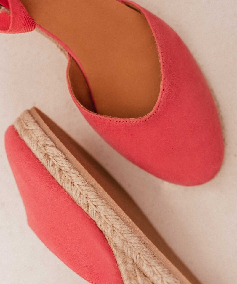 Espadrilles compensées Chloé - Miami Pink - BOBBIES