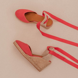 Espadrilles compensées Chloé - Miami Pink - BOBBIES