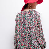 Blouse Fleurie - noir - Christy