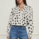 Blouse Lucky - imprimé coeur - Fabienne Chapot
