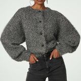 Cardigan Kitty - Argent foncé - FABIENNE CHAPOT
