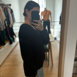 Molly V-neck cardigan - Black - FABIENNE CHAPOT