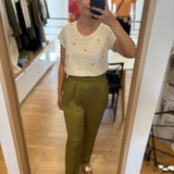 Pantalon fluide satiné Jay - Kaki - Suncoo