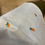 T-shirt col rond Phil - Blanc et orange - FABIENNE CHAPOT