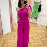 Combinaison de cérémonie asymétrique Tunon - Fuschia - LORA