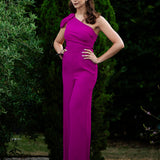 Combinaison de cérémonie asymétrique Tunon - Fuschia - LORA