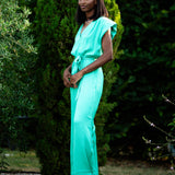 Combipantalon satinée Taylor - Verte - SUNCOO