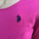 Tee-shirt manches longues - Fuchsia - US POLO FEMME