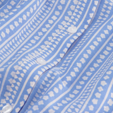 Robe chemise imprimé rayures fleuries - Bleu - FABIENNE CHAPOT