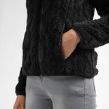 Veste sherpa zippée Dabern - Noir - Sun Valley femme