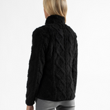 Veste sherpa zippée Dabern - Noir - Sun Valley femme