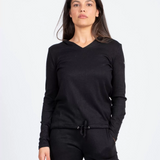 Pull à capuche Dacedo - Noir - SUN VALLEY FEMME