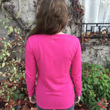 Tee-shirt manches longues - Fuchsia - US POLO FEMME