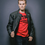 Blouson motard noir