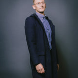 Manteau à capuche Navy
