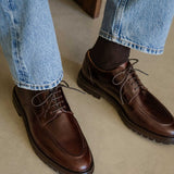 Derbies à plateau en cuir Niels - Bison - BOBBIES HOMME