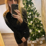 Robe de bal à sequins - Noir - Last Queen