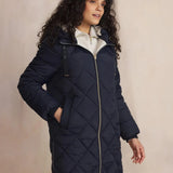 Doudoune Femme Longue Gretalon - Marine - TBS Femme